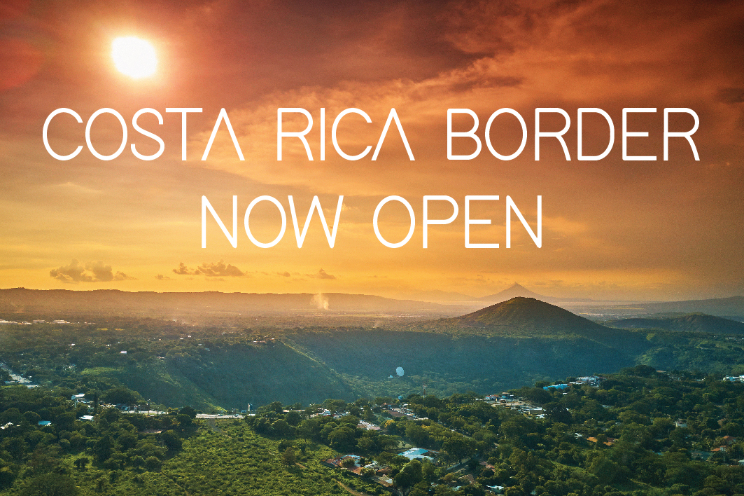 COSTA RICA BORDER NOW OPEN